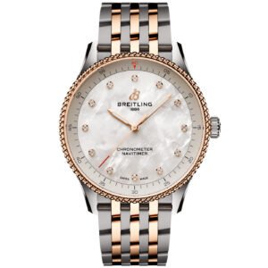 Navitimer 32mm Two-Tone Diamond Dial Ladies Bracelet Watch