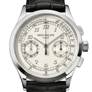 Patek Philippe Complications Chronograph Silvery White Dial Men's Watch 5170G-001