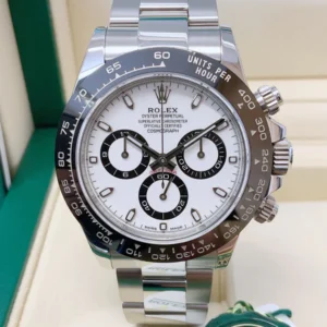 Rolex Cosmograph Daytona Siver Classic Panda Black & White Dial 40mm