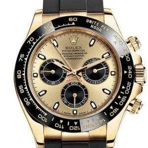 Rolex Cosmograph Daytona Yellow Gold Oysterflex Strap Mens Watch 116518LN 116518