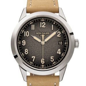 Patek Philippe Calatrava Textured Charcoal Gray White Gold Watch 5226G-001