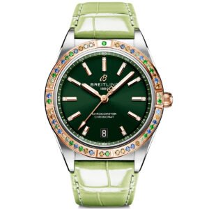 Chronomat South Sea 36mm Steel & 18ct Red Gold Green Dial Watch