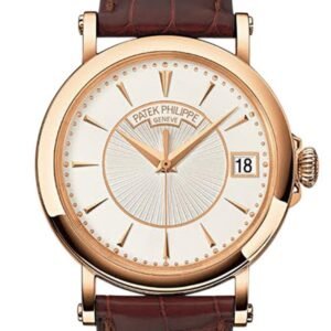 PATEK PHILIPPE Calatrava Silvery Opaline Dial 18K Rose Gold Men's Watch 5153R-001