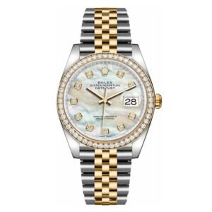 Rolex Lady Datejust 28mm Everose Diamond Bezel Two-Tone 279381 For Women New