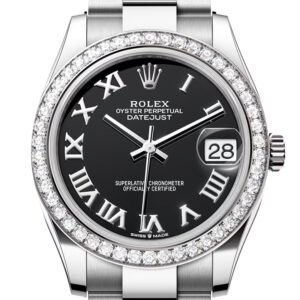Rolex Datejust 31 Black Roman Dial Ladies Watch 278384RBR 278384RBR-0001