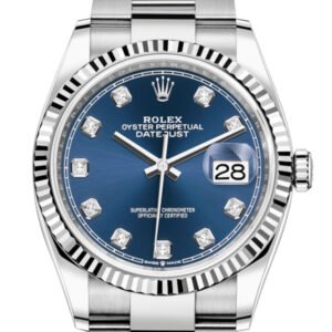 Rolex Datejust 36 Blue Diamond Dial Automatic Watch 126234
