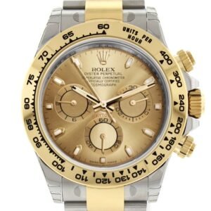 ROLEX Cosmograph Daytona Champagne Dial Stainless Steel and Gold Men's Watch 116503