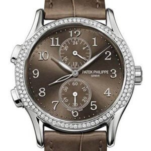 PATEK PHILIPPE Complications Brown Dial 35mm Ladies Watch 7134G-001