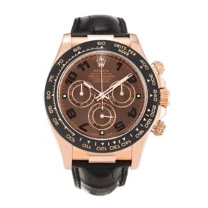 Rolex Daytona Rose Gold Leather Bracelet Replica 116515 LN Limited Edition