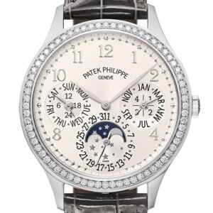 Patek Philippe Grand Complications Perpetual Automatic Diamond White Dial Ladies Watch 7140G-001