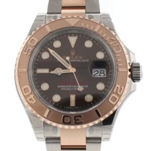 ROLEX YACHT-MASTER 40 Chocolate Dial 18k Rose Gold Mens Watch 116621