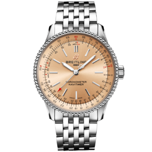 Navitimer 35mm Rose Gold Dial Automatic Bracelet Watch
