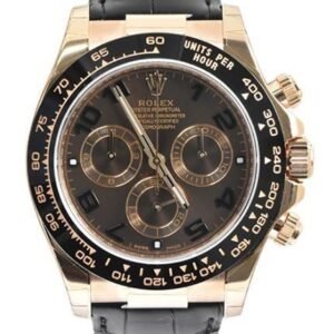 ROLEX Cosmograph Daytona 40 Chocolate Dial 18k Rose Gold Men's Watch 116515