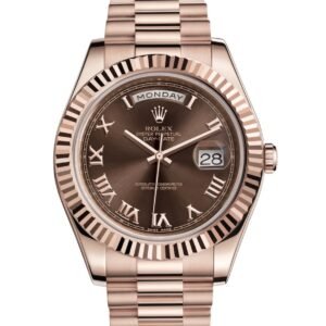 Replica Rolex Day-Date 40 Everose gold Chocolate Dial Watch m228235-0002