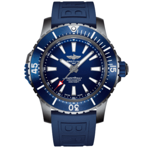 Superocean 48mm Black DLC Titanium Blue Dial Automatic Watch