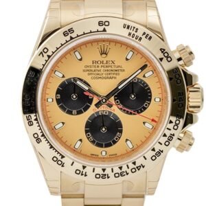 Rolex Cosmograph Daytona Champagne Dial Black Sub dials 18K Yellow Gold Oyster Men's Watch 116508