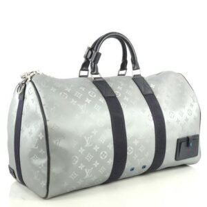Replica 1:1 Clone Louis Vuitton Keepall Bandouliere Monogram 50 Black TOP QUALITY