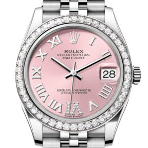 Rolex Datejust 31 Pink Roman Dial Jubilee Ladies Watch 278384RBR 278384RBR-0028