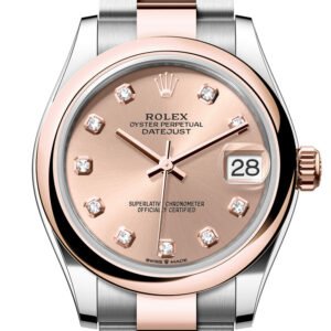 Rolex Datejust 31 Rose Colour Diamond Dial Rose Gold Steel Ladies Watch 278241 278241-0023