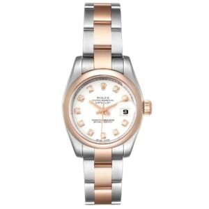 ROLEX Datejust Steel Rose Gold Diamond Ladies Watch 179161 For Women