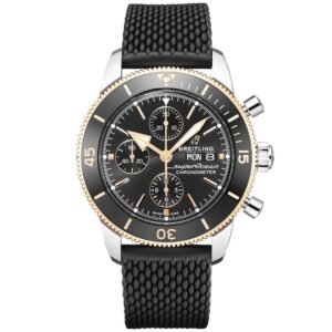 Superocean Heritage II 44mm Steel & 18ct Red Gold Strap Watch