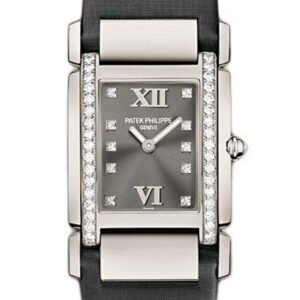 Patek Philippe Twenty four Medium Eternal Gray Dial 18 Carat White Gold Ladies Watch 4920G-001