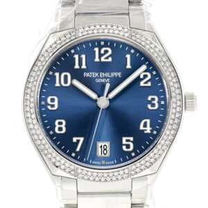 PATEK PHILIPPE Twenty 4 Blue Sunburst Dial Automatic Ladies Diamond Watch 7300/1200A-001
