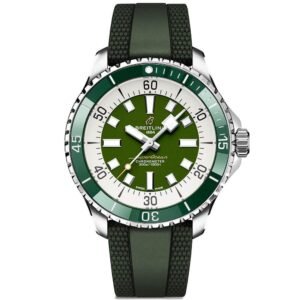 Superocean 44mm Green Dial Men's Automatic Strap Watch