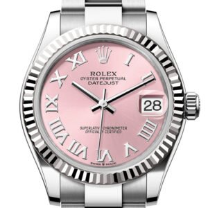 Rolex Datejust 31 Pink Roman Dial Fluted Bezel Ladies Watch 278274 278274-0019