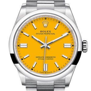 Rolex Oyster Perpetual 36 Yellow Dial Oyster Bracelet Watch 126000
