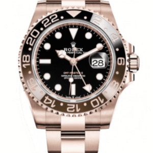 Replica Rolex GMT Master 2 Rose Gold/Black