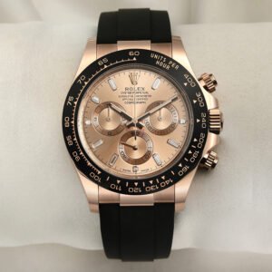 Rolex Daytona Sundust Dial 40mm Everose gold Oysterflex Strap 116515ln-0061