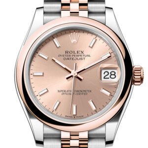 Rolex Datejust 31 Rose Dial Rose Gold Steel Jubilee Ladies Watch 278241 278241-0006